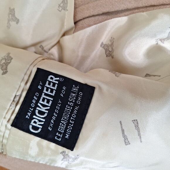 Vintage 70s Camel Tan 2 Button Sport Coat Blazer Jacket Men 41 R Neutral Retro - Picture 7 of 10